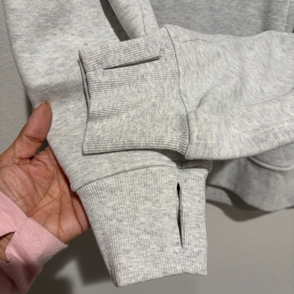 Lululemon Scuba Oversized Funnel-Neck Half Zip  Heathered Core Ultra Light Grey - Picture 9 of 14